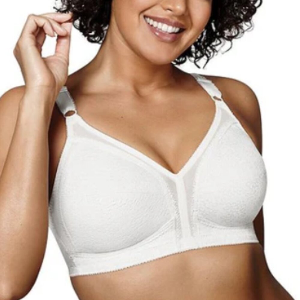 New Playtex Women 20/27 18 Hour Sensational Support Wire Free Lace Bra size 38D